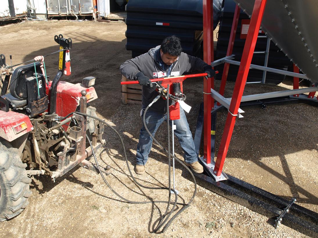Bin Anchor Hydraulic Driver